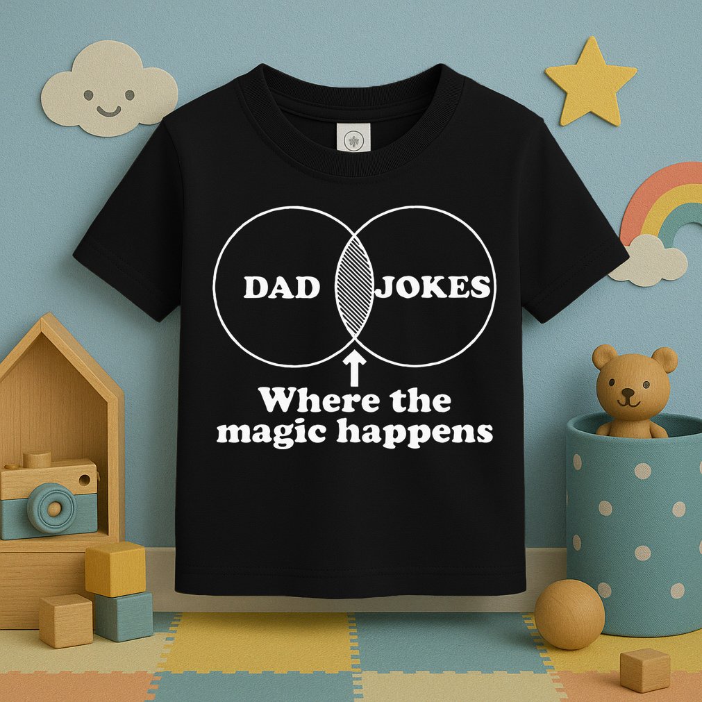 Dad Jokes Venn Diagram Toddler T-Shirt