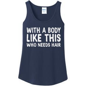 Dad Jokes With A Body Like This Balding Dad Funny Ladies Essential Tank