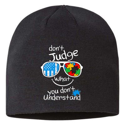 DonT Judge What You DonT Understand Autism Awareness Month Sustainable Beanie