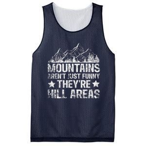 Dad Joke Word Pun Mountains ArenT Funny TheyRe Hill Areas Mesh Reversible Basketball Jersey Tank