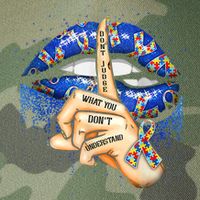 Don't Judge What You Don't Understand Autism Awareness Lips Legacy Tie Dye Trucker Hat