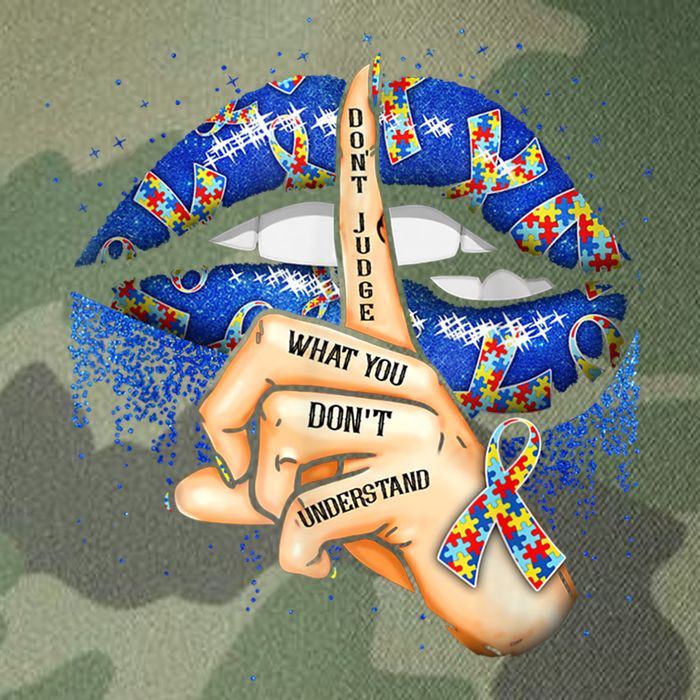Don't Judge What You Don't Understand Autism Awareness Lips Legacy Tie Dye Trucker Hat