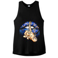 Don't Judge What You Don't Understand Autism Awareness Lips Ladies PosiCharge Tri-Blend Wicking Tank