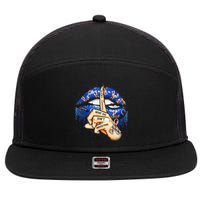 Don't Judge What You Don't Understand Autism Awareness Lips 7 Panel Mesh Trucker Snapback Hat