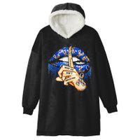 Don't Judge What You Don't Understand Autism Awareness Lips Hooded Wearable Blanket