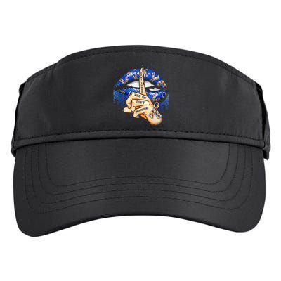 Don't Judge What You Don't Understand Autism Awareness Lips Adult Drive Performance Visor