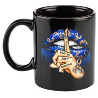 Don't Judge What You Don't Understand Autism Awareness Lips 11oz C Handle Ceramic Mug