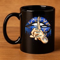 Don't Judge What You Don't Understand Autism Awareness Lips 11oz C Handle Ceramic Mug