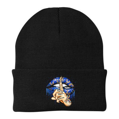 Don't Judge What You Don't Understand Autism Awareness Lips Beanie