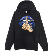 Don't Judge What You Don't Understand Autism Awareness Lips Premium Pullover Hoodie