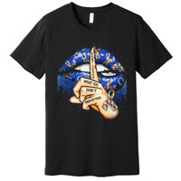 Don't Judge What You Don't Understand Autism Awareness Lips Premium T-Shirt