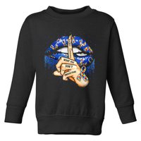 Don't Judge What You Don't Understand Autism Awareness Lips Toddler Sweatshirt