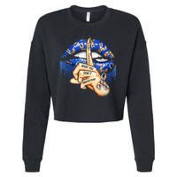 Don't Judge What You Don't Understand Autism Awareness Lips Cropped Pullover Crew