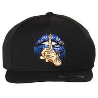 Don't Judge What You Don't Understand Autism Awareness Lips Wool Snapback Cap
