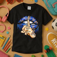 Don't Judge What You Don't Understand Autism Awareness Lips Kids T-Shirt