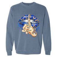 Don't Judge What You Don't Understand Autism Awareness Lips Garment-Dyed Sweatshirt