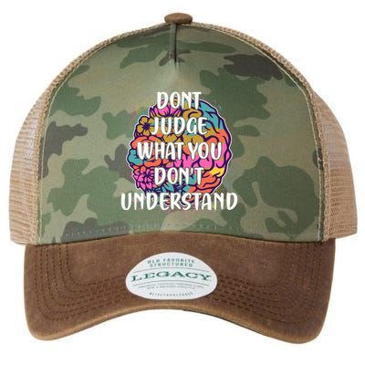 Dont Judge What You Dont Understand Mental Health Awareness Legacy Tie Dye Trucker Hat