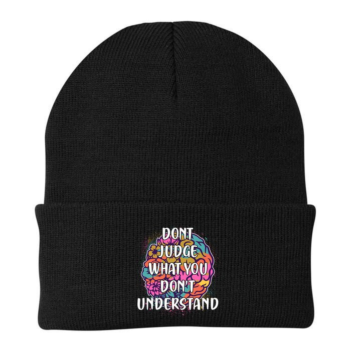 Dont Judge What You Dont Understand Mental Health Awareness Beanie