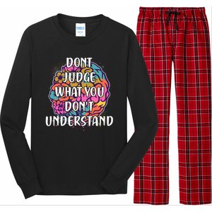 Dont Judge What You Dont Understand Mental Health Awareness Long Sleeve Pajama Set