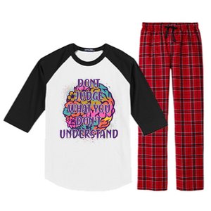 Dont Judge What You Dont Understand Mental Health Awareness Raglan Sleeve Pajama Set