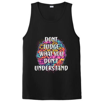 Dont Judge What You Dont Understand Mental Health Awareness PosiCharge Competitor Tank