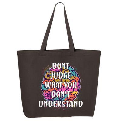 Dont Judge What You Dont Understand Mental Health Awareness 25L Jumbo Tote