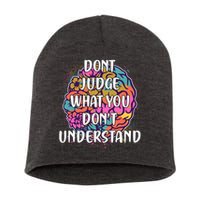 Dont Judge What You Dont Understand Mental Health Awareness Short Acrylic Beanie