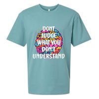 Dont Judge What You Dont Understand Mental Health Awareness Sueded Cloud Jersey T-Shirt