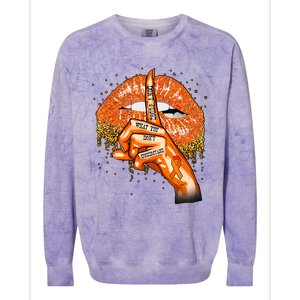 Don't Judge What You Don't Understand Multiple Sclerosis Awareness Colorblast Crewneck Sweatshirt