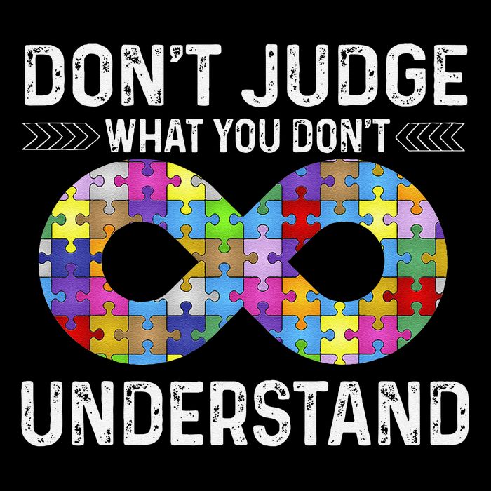 Dont Judge What You Dont Understand Autism Puzzle Drawstring Bag