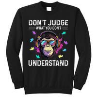 Dont Judge What You Dont Understand Autism Cute Gorilla Sweatshirt