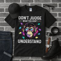Dont Judge What You Dont Understand Autism Cute Gorilla Tall T-Shirt