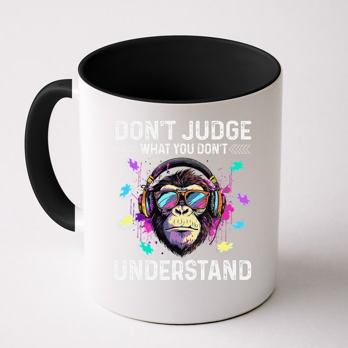 Dont Judge What You Dont Understand Autism Cute Gorilla Mug