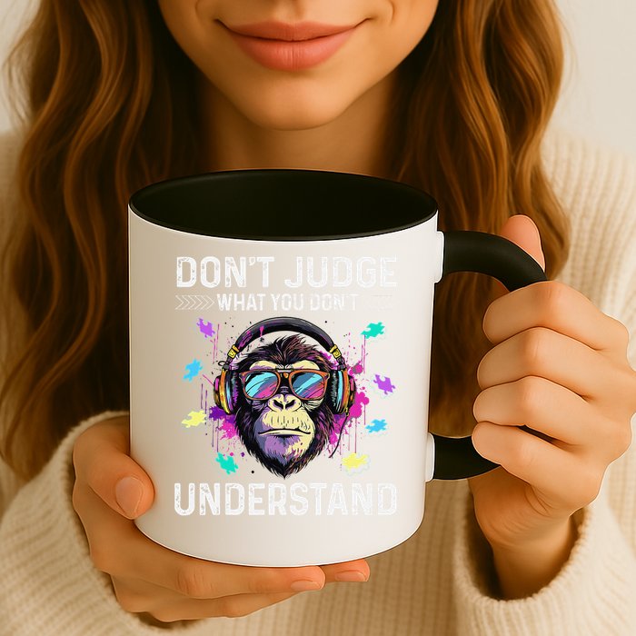 Dont Judge What You Dont Understand Autism Cute Gorilla Mug