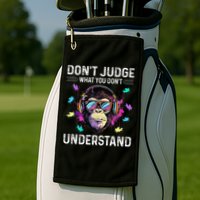 Dont Judge What You Dont Understand Autism Cute Gorilla Golf Towel