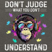 Dont Judge What You Dont Understand Autism Cute Gorilla Cotton Canvas Backpack