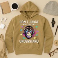 Dont Judge What You Dont Understand Autism Cute Gorilla Hoodie