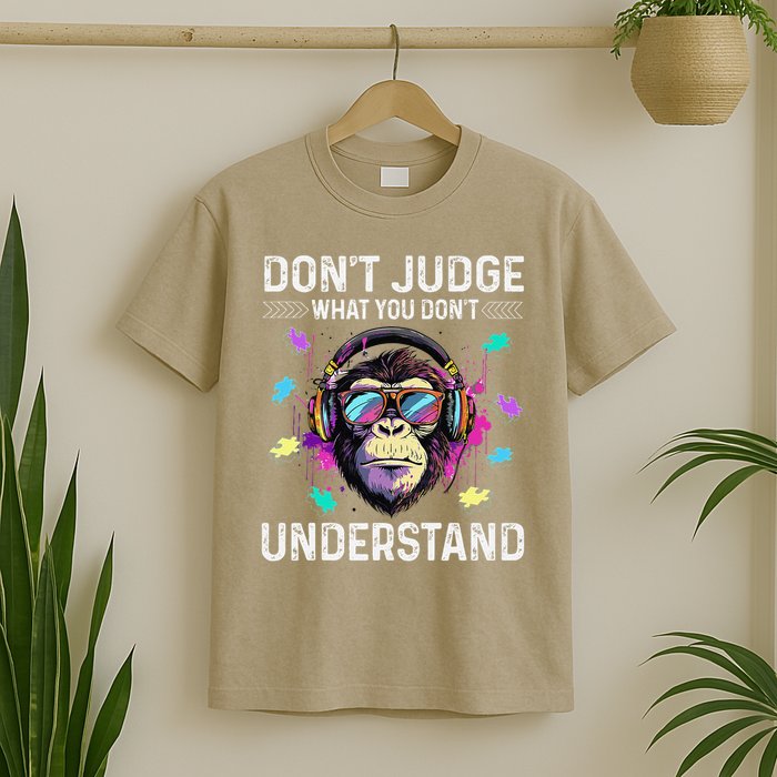 Dont Judge What You Dont Understand Autism Cute Gorilla T-Shirt