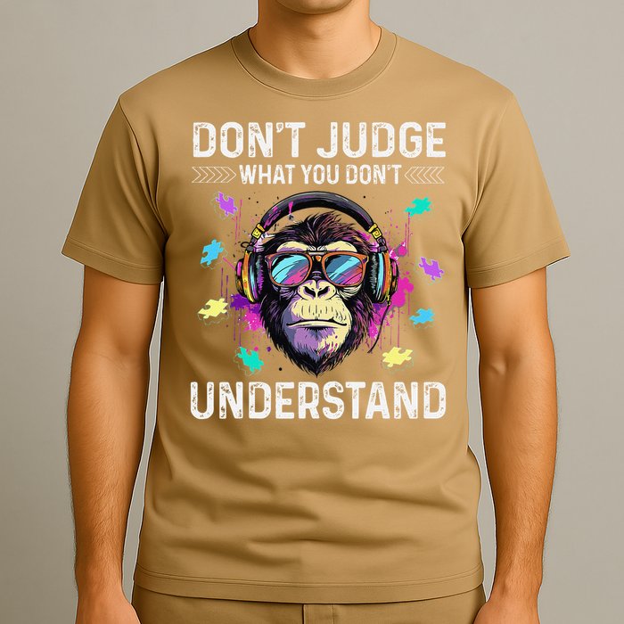 Dont Judge What You Dont Understand Autism Cute Gorilla T-Shirt