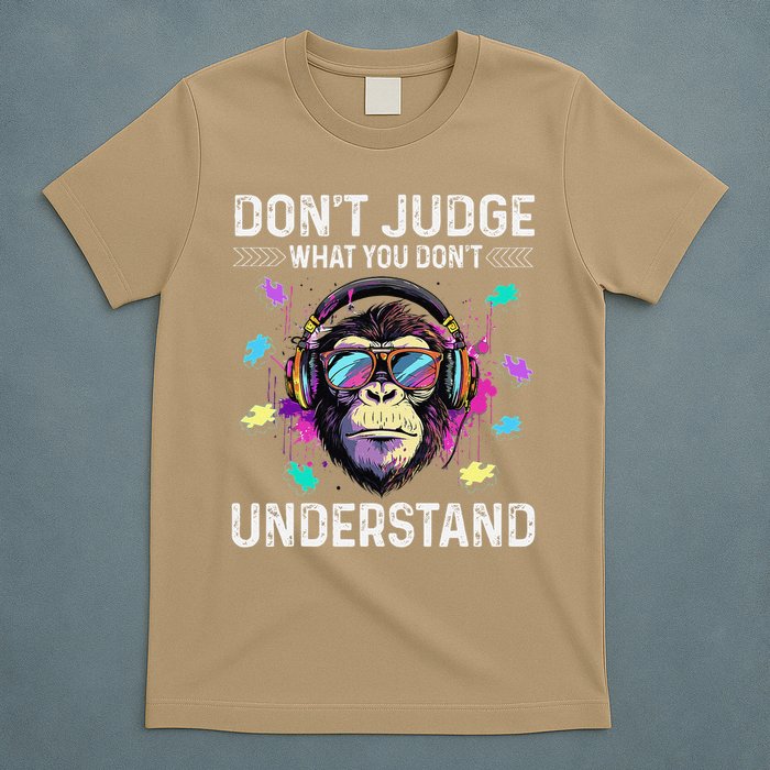 Dont Judge What You Dont Understand Autism Cute Gorilla T-Shirt