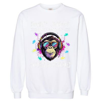 Dont Judge What You Dont Understand Autism Cute Gorilla Garment-Dyed Sweatshirt