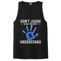 Dont Judge What You Dont Understand Autism Child Handprint PosiCharge Competitor Tank