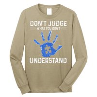 Dont Judge What You Dont Understand Autism Child Handprint Long Sleeve Shirt