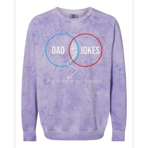 Dad Jokes Where The Magic Happens Funny Father Daddy Colorblast Crewneck Sweatshirt