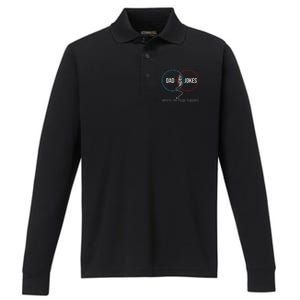 Dad Jokes Where The Magic Happens Funny Father Daddy Performance Long Sleeve Polo