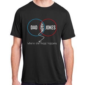 Dad Jokes Where The Magic Happens Funny Father Daddy Adult ChromaSoft Performance T-Shirt