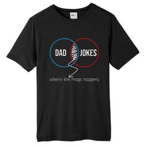 Dad Jokes Where The Magic Happens Funny Father Daddy Tall Fusion ChromaSoft Performance T-Shirt