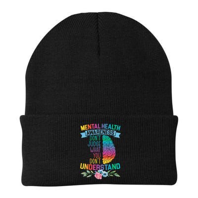 Dont Judge What You Dont Understand Mental Health Support Beanie