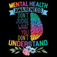 Dont Judge What You Dont Understand Mental Health Support Drawstring Bag
