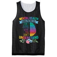 Dont Judge What You Dont Understand Mental Health Support Mesh Reversible Basketball Jersey Tank